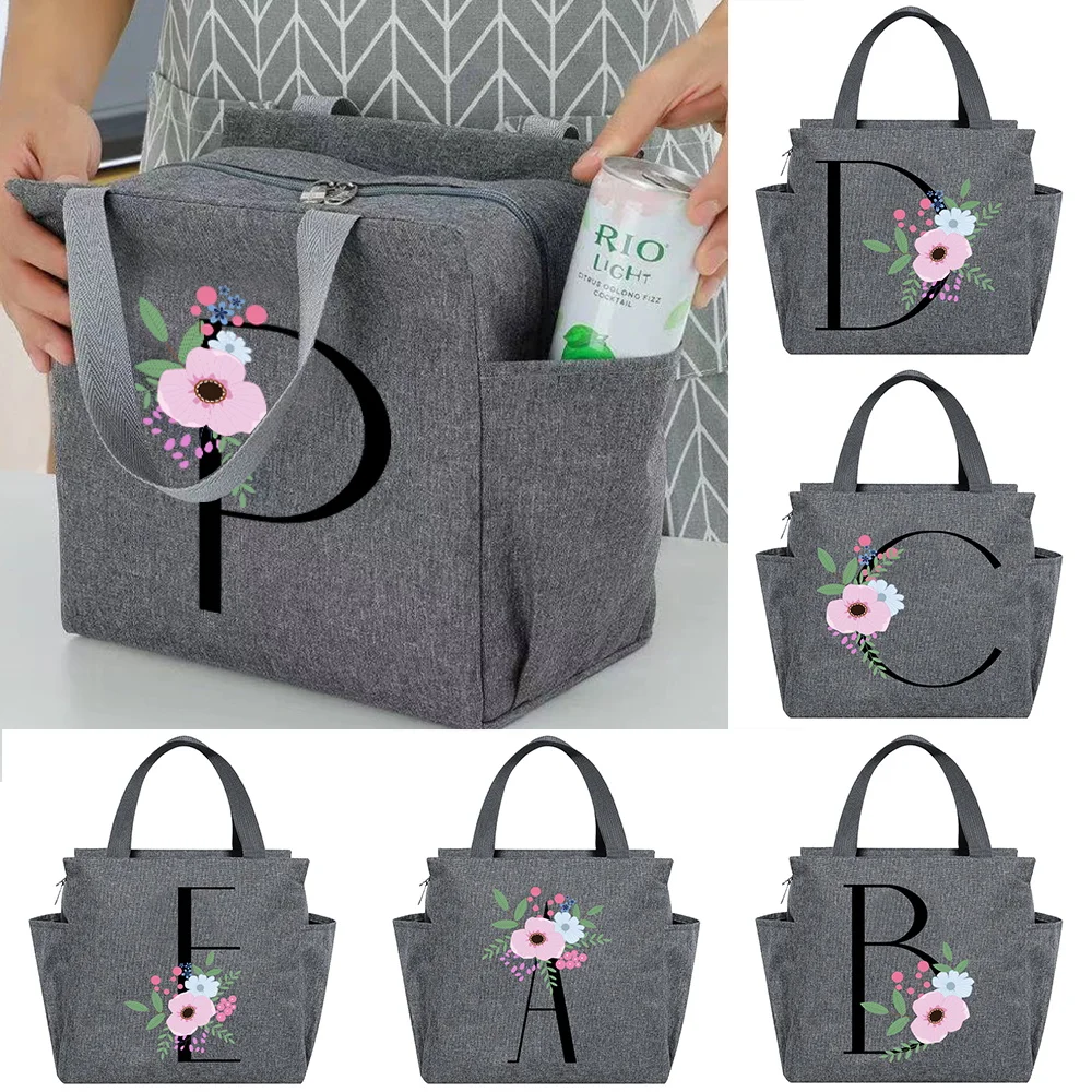 Portable Lunch Bag Cooler Tote Pouch Insulated Thermal Bags Food Picnic Unisex Travel Lunchbox Organizer Black Letters Printed
Portable Lunch Bag Cooler Tote Pouch Insulated Thermal Bags Food Picnic Unisex Travel Lunchbox Organizer Black Letters Printed