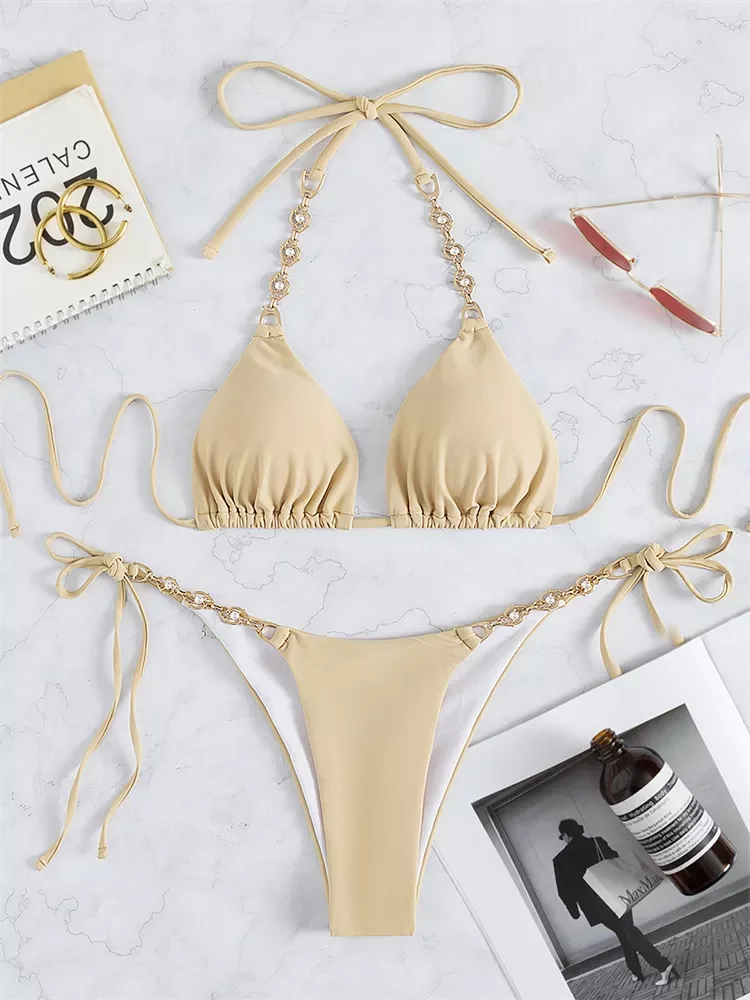 Соблазнительные стразы, бикини для женщин, однотонный хаки, халтер, бриллиант, пуш-ап, роскошный микро купальник, летний купальный костюм, тр...
Соблазнительные стразы, бикини для женщин, однотонный хаки, халтер, бриллиант, пуш-ап, роскошный микро купальник, летний купальный костюм, тр...