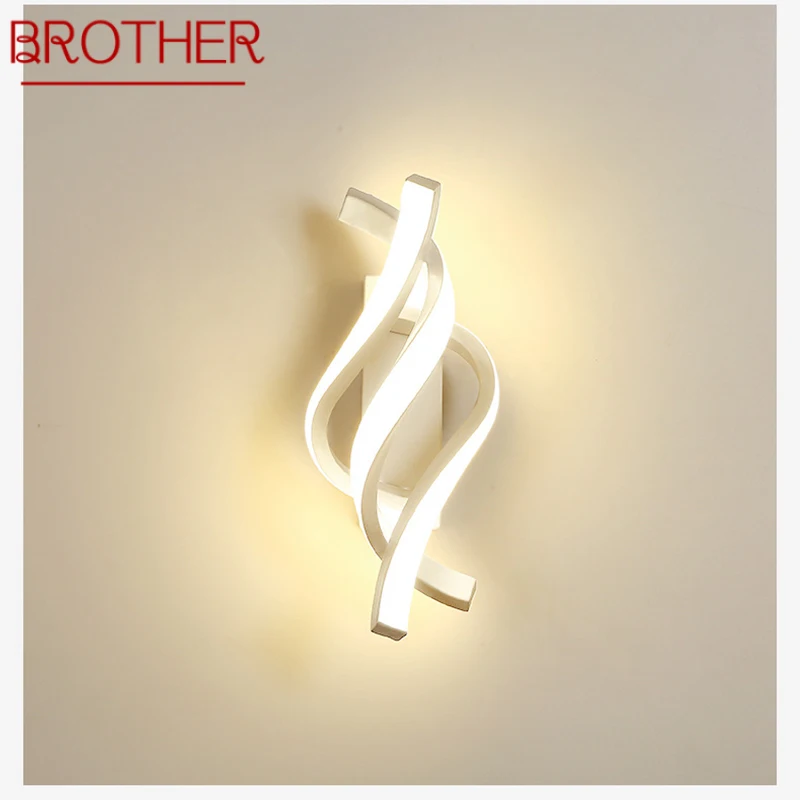 BROTHER Modern Wall Lamp Indoor White LED Vintage Sconce Light Creative Fashion Design For Home Living Room Bedroom Decorative
BROTHER Modern Wall Lamp Indoor White LED Vintage Sconce Light Creative Fashion Design For Home Living Room Bedroom Decorative