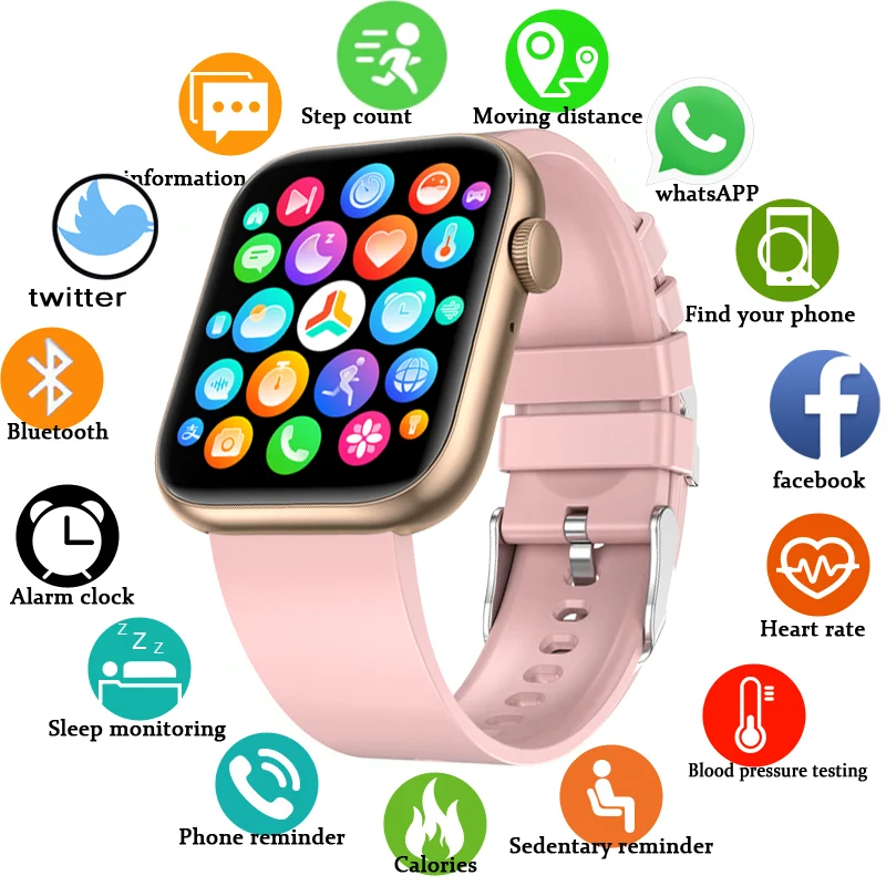 New women's health smartwatch Bluetooth call blood pressure blood sugar health tracker multifunctional women's smartwatch
New women's health smartwatch Bluetooth call blood pressure blood sugar health tracker multifunctional women's smartwatch