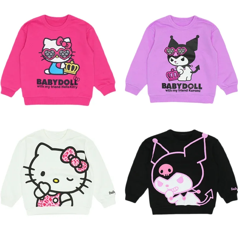 Kawaii Sanrio Anime Hello Kitty Kuromi Long Sleeve Kids Sweatshirt Girls Autumn Cartoon Printed Round Neck Cotton Top Kids Gift
Kawaii Sanrio Anime Hello Kitty Kuromi Long Sleeve Kids Sweatshirt Girls Autumn Cartoon Printed Round Neck Cotton Top Kids Gift