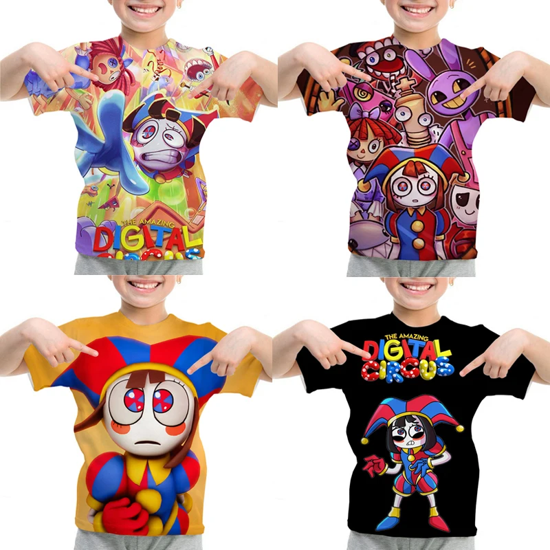 NEW The Amazing Digital Circu T Shirt for Kids Boys Girls Cartoon Funny T-shirts Harajuku T-Shirt O-neck Tee Children's Clothing
NEW The Amazing Digital Circu T Shirt for Kids Boys Girls Cartoon Funny T-shirts Harajuku T-Shirt O-neck Tee Children's Clothing