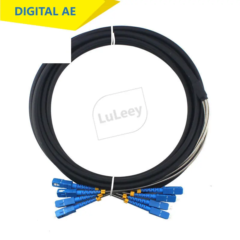10M SC Optical Fiber TPU Outdoor Base Station Remote Field Armored Cable 4-Core SC Pigtail Cable For Mining
10M SC Optical Fiber TPU Outdoor Base Station Remote Field Armored Cable 4-Core SC Pigtail Cable For Mining