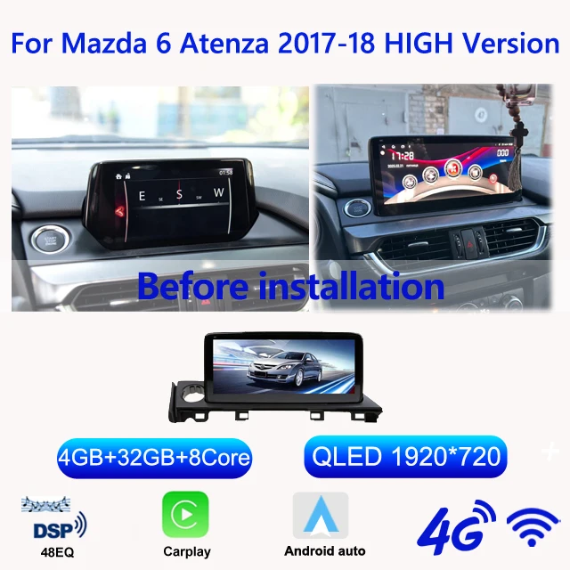 SINOSMART 10.25" Android 12 автомагнитола для Mazda 6 Mazda6 / Atenza GL 2017–2019 GPS навигация DSP CarPlay Auto Поддержка OEM Bose
SINOSMART 10.25" Android 12 автомагнитола для Mazda 6 Mazda6 / Atenza GL 2017–2019 GPS навигация DSP CarPlay Auto Поддержка OEM Bose