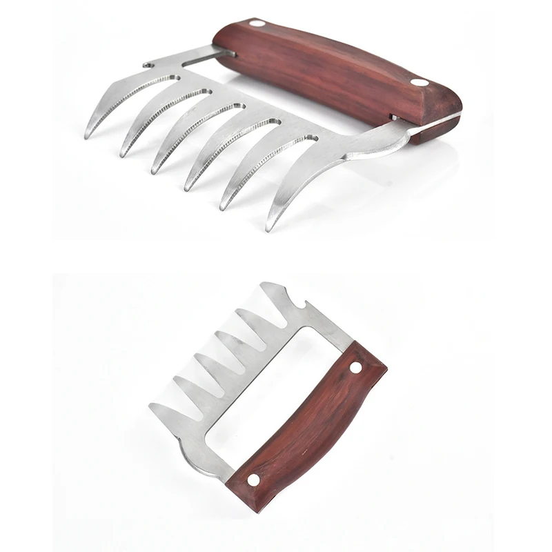 2PCS Meat Claw Stainless Steel Meat Shredder BBQ Shredding Paws Barbecue Grill Wood Handle Fork Garden Kitchen Gadgets Tool
2PCS Meat Claw Stainless Steel Meat Shredder BBQ Shredding Paws Barbecue Grill Wood Handle Fork Garden Kitchen Gadgets Tool