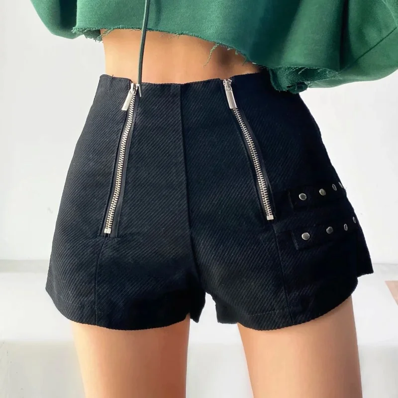 Women's Shorts Sumer Sexy Skinny Plus Size Balck High Waist Short Double Zipper Denim Shorts Casual Daily Aesthetic Streetwear
Women's Shorts Sumer Sexy Skinny Plus Size Balck High Waist Short Double Zipper Denim Shorts Casual Daily Aesthetic Streetwear