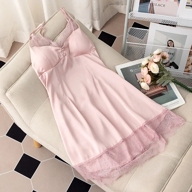 V-Neck Satin Nightdress Chemise Nightgown Women Sleepdress Lace Trim Kimono Dressing Gown Lingerie Loungewear Backless Sleepwear
V-Neck Satin Nightdress Chemise Nightgown Women Sleepdress Lace Trim Kimono Dressing Gown Lingerie Loungewear Backless Sleepwear