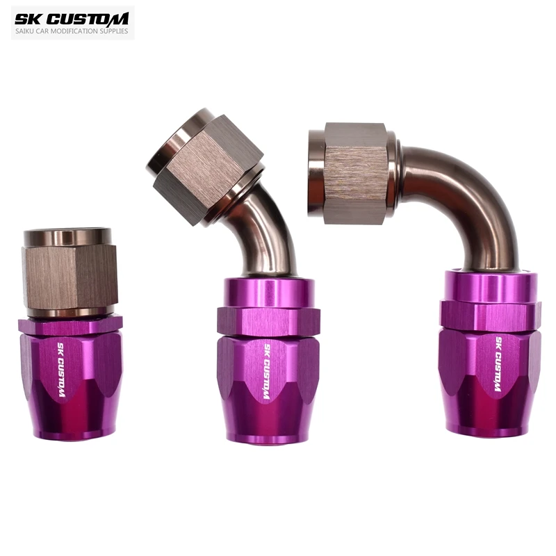SK CUSTOM Oil Pipe Fitting Right Angle Fitting Wire Braided Oil Tube Adapter Engine Oil Radiator Fitting AN8 AN10 45° 90° 180°
SK CUSTOM Oil Pipe Fitting Right Angle Fitting Wire Braided Oil Tube Adapter Engine Oil Radiator Fitting AN8 AN10 45° 90° 180°