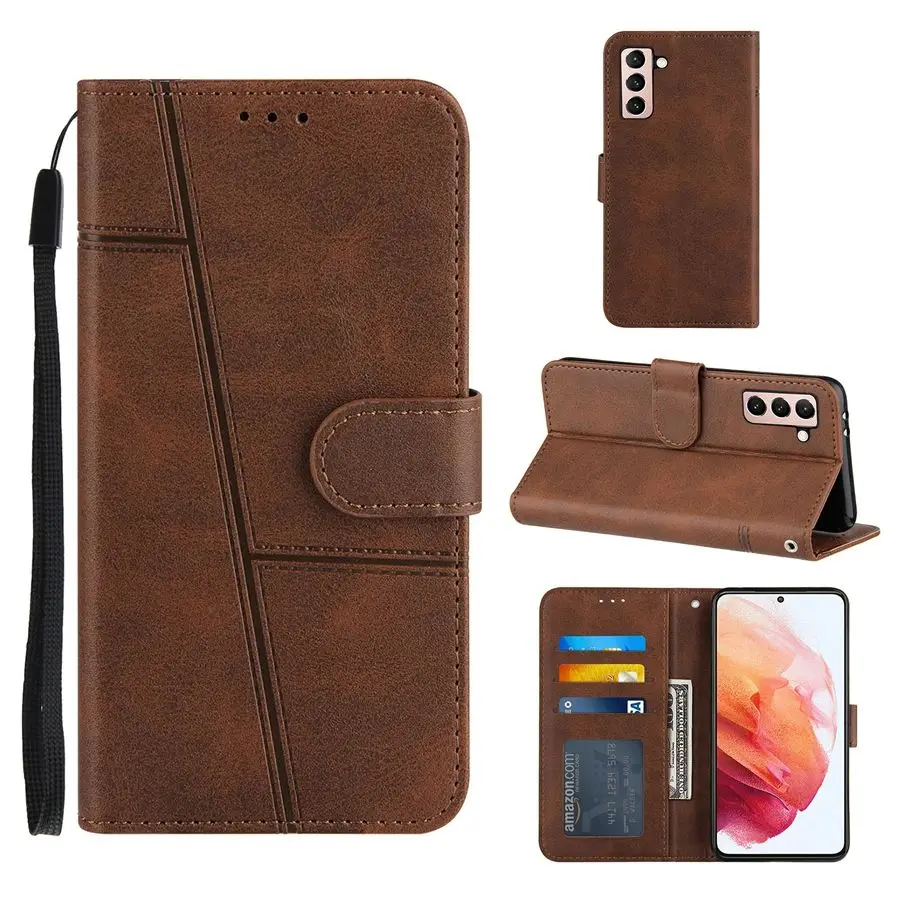 Simple Two-Tone Calfskin Cover Phone Case Soft Leather Wallet Filp Back Covers For Samsuang S20 Lite S21 Plus 21 FE Note20 Ultra
Simple Two-Tone Calfskin Cover Phone Case Soft Leather Wallet Filp Back Covers For Samsuang S20 Lite S21 Plus 21 FE Note20 Ultra