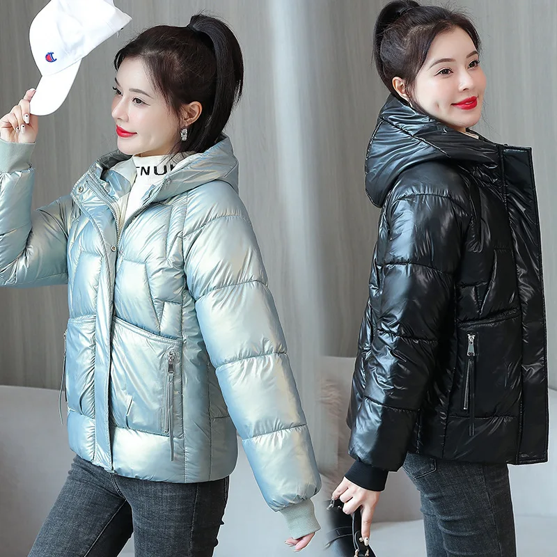 Новинка 2023, зимнее пальто с хлопковой подкладкой, Корейская теплая куртка, Яркие Кожаные парки, женское свободное хлопковое пальто, Женский дождевик с капюшоном 
Новинка 2023, зимнее пальто с хлопковой подкладкой, Корейская теплая куртка, Яркие Кожаные парки, женское свободное хлопковое пальто, Женский дождевик с капюшоном
