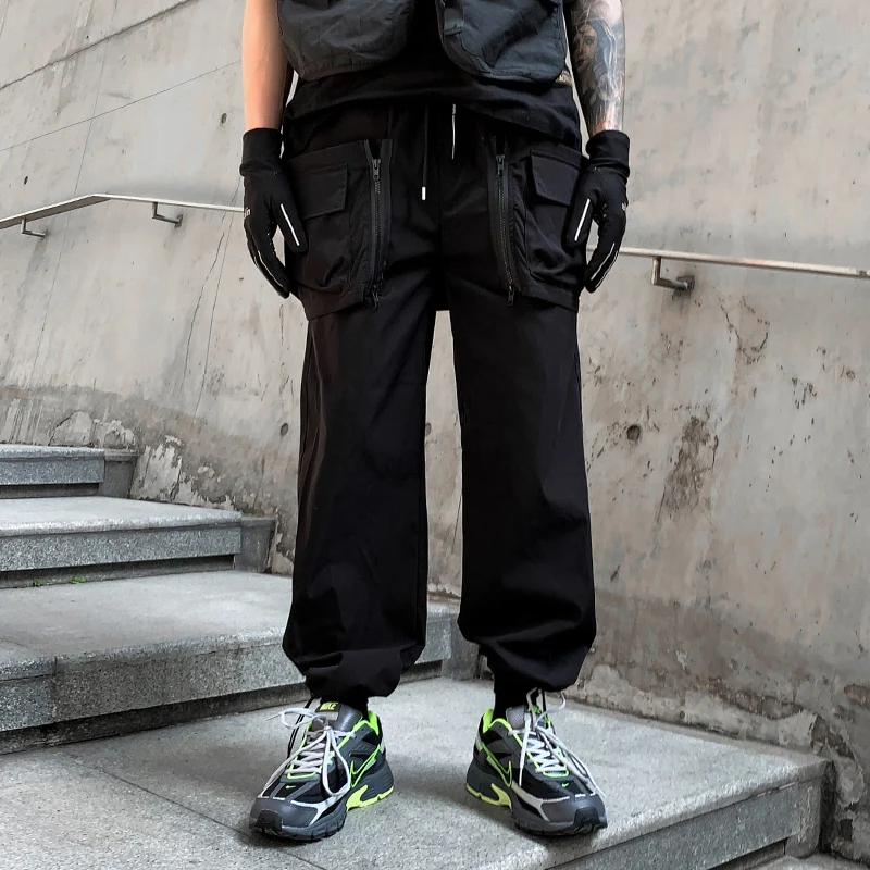 Fashion Brand Black Japanese Dance Men Women Joggers Hip Hop Pockets Full Cargo Pants Streetwear Harajuku Casual Trouser
Fashion Brand Black Japanese Dance Men Women Joggers Hip Hop Pockets Full Cargo Pants Streetwear Harajuku Casual Trouser