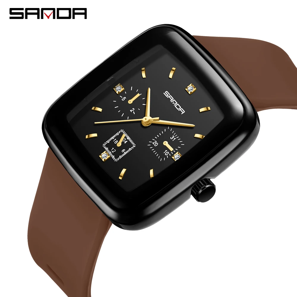 SANDA Men Quartz Watch for Women Casual Waterproof Outdoor Sport Unisex Fashion Wristwatch Square Six Hand Clock Lover Gift box
SANDA Men Quartz Watch for Women Casual Waterproof Outdoor Sport Unisex Fashion Wristwatch Square Six Hand Clock Lover Gift box