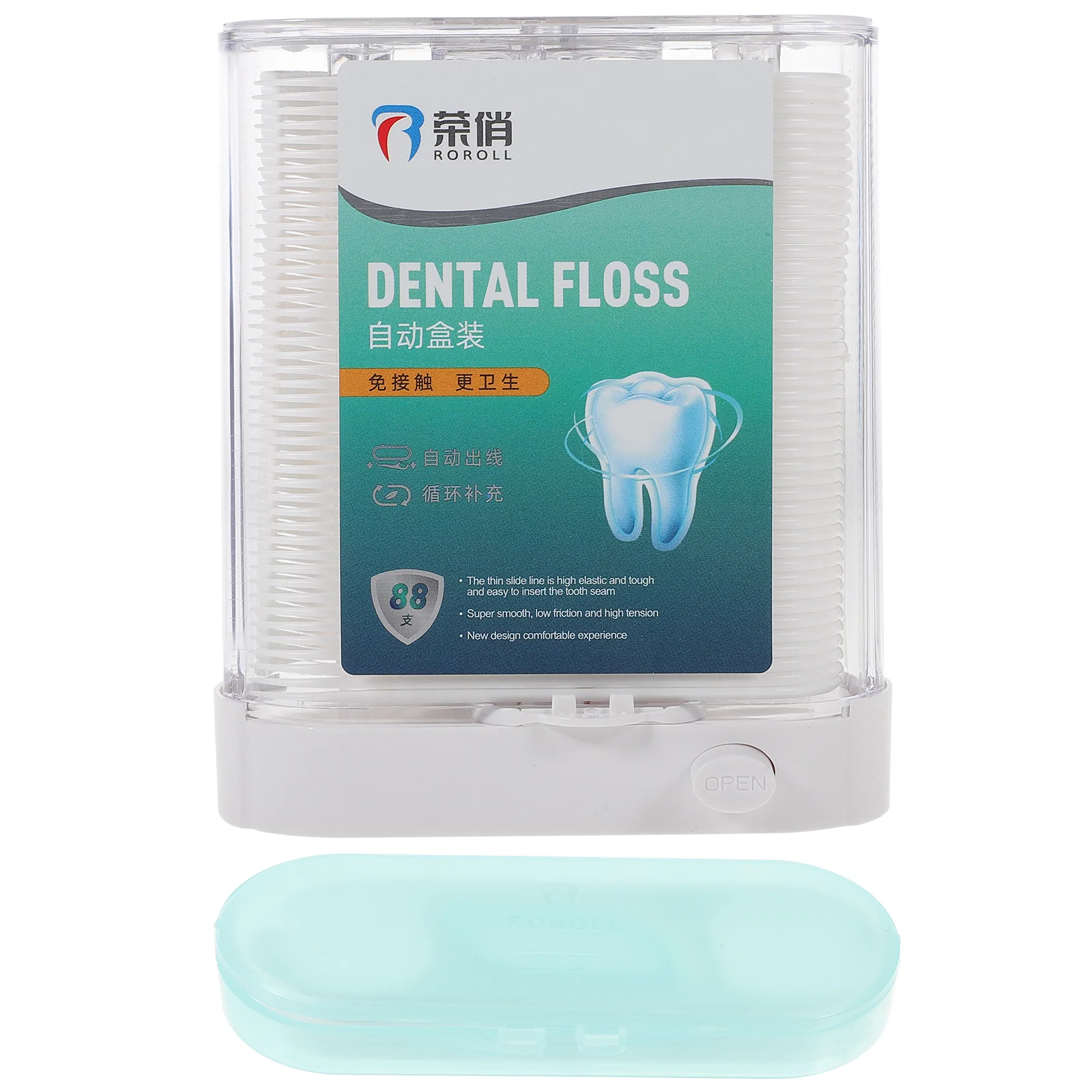 

2 Boxes Purse Holder Stand Automatic Boxed Dental Floss Clean Teeth Flosses Dispensers Portable Picks Convenient Toothpick