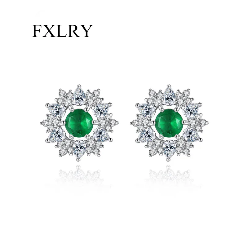 FXLRY Elegant AAA Cubic Zircon Stone Flower Stud Earrings For Women Wedding Jewelry Gift Multicolor optional
FXLRY Elegant AAA Cubic Zircon Stone Flower Stud Earrings For Women Wedding Jewelry Gift Multicolor optional