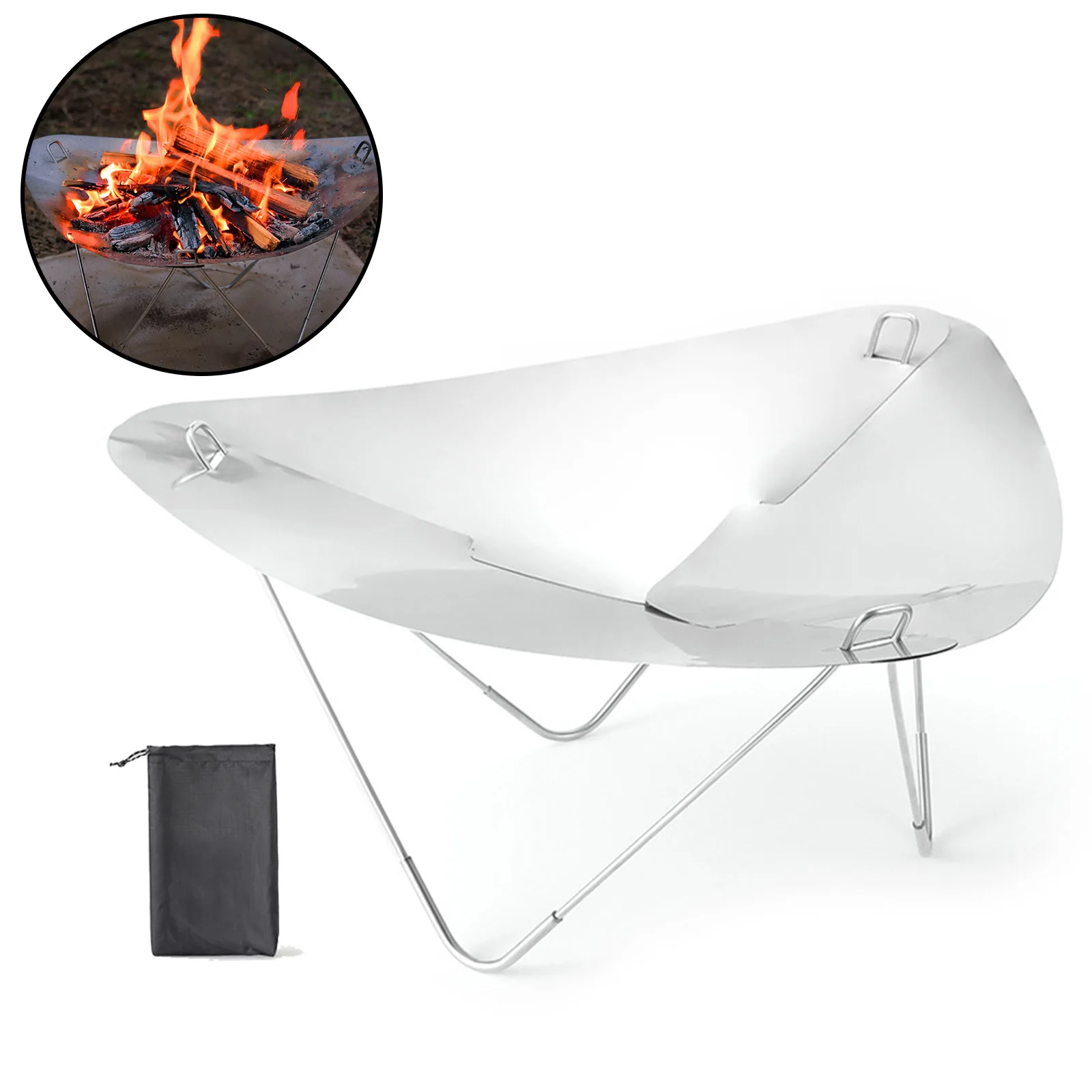 Stainless Steel Wood Stove With Storage Bag Outdoor Portable Detachable Fire Rack For Hiking Camping Rust-proof Heat-resistant
Stainless Steel Wood Stove With Storage Bag Outdoor Portable Detachable Fire Rack For Hiking Camping Rust-proof Heat-resistant