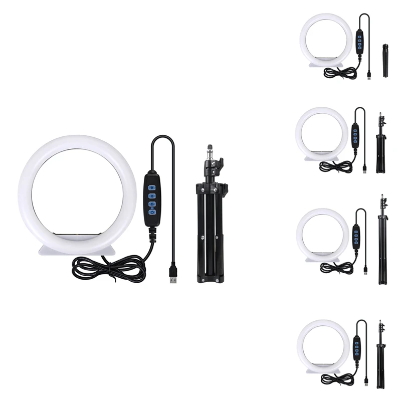 26Cm LED Ring Light With Tripod Dimmable Ring Light For Makeup Video Live Selfie Ring Fill Light 
26Cm LED Ring Light With Tripod Dimmable Ring Light For Makeup Video Live Selfie Ring Fill Light
