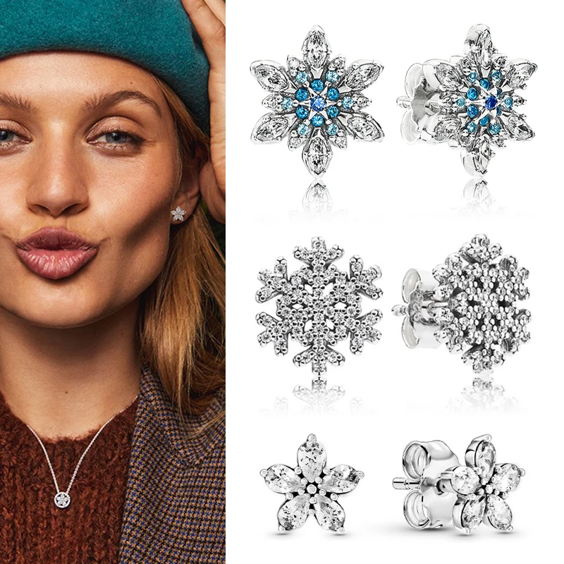 Original 925 серьги Silver Pan Earrings Exquisite Blue Snowflake With Crystal Cz Pan Earrings For Women Wedding Fashion Jewelry
Original 925 серьги Silver Pan Earrings Exquisite Blue Snowflake With Crystal Cz Pan Earrings For Women Wedding Fashion Jewelry