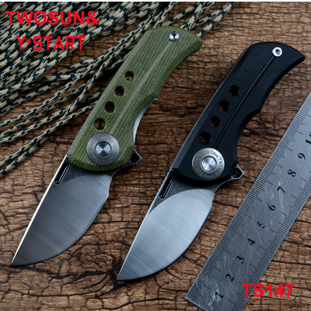 TWOSUN Y-START EDC Pocket Folding Knife D2 Blade Ceramic Ball Bearing Washer Linen Handle Flipper Outdoor Camping Hunting TS345
TWOSUN Y-START EDC Pocket Folding Knife D2 Blade Ceramic Ball Bearing Washer Linen Handle Flipper Outdoor Camping Hunting TS345