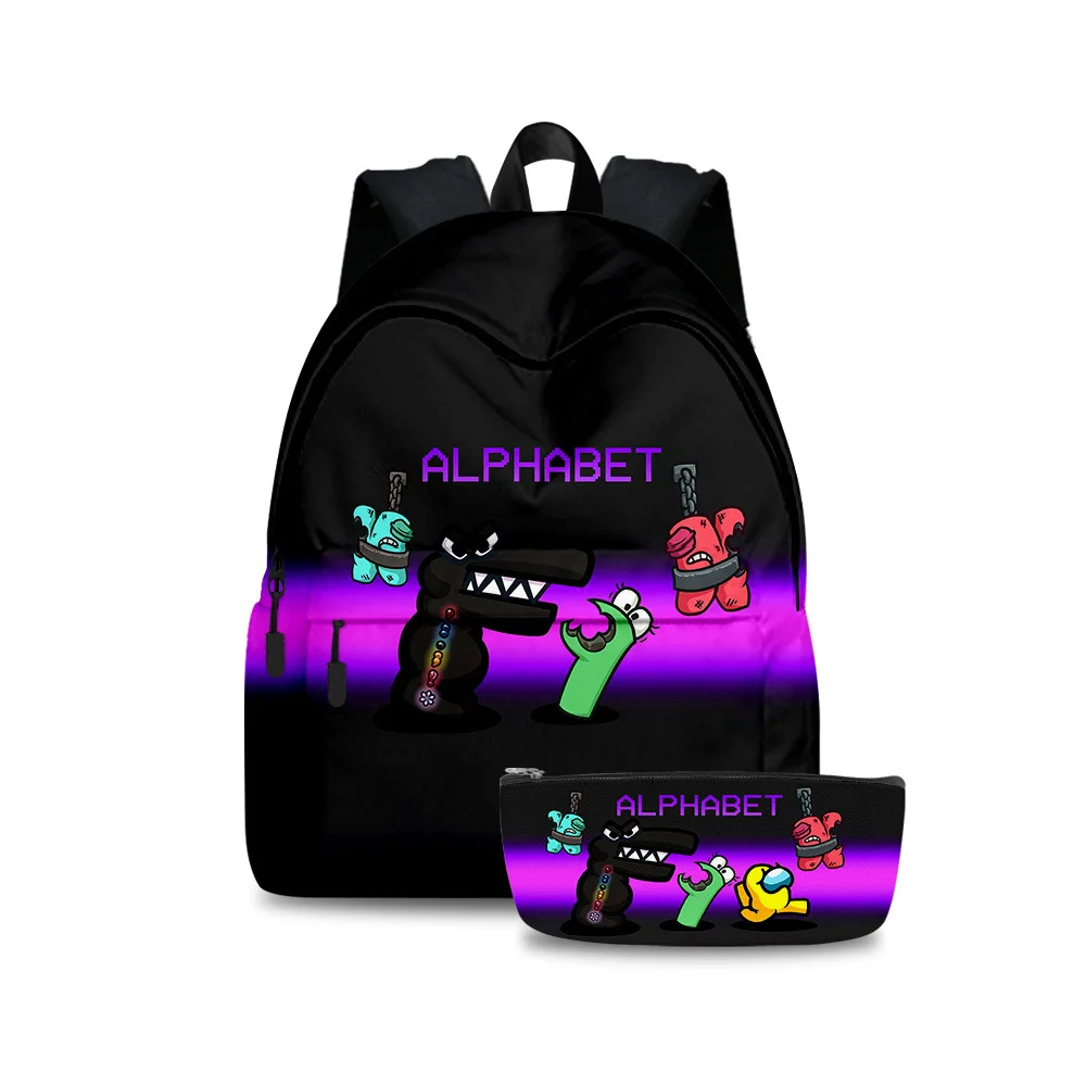 Two-piece Set of 3D Printing Alphabet Lore Letter Legend Backpack Student Bag Pencil Bag Two-piece Set Pencil Case
Two-piece Set of 3D Printing Alphabet Lore Letter Legend Backpack Student Bag Pencil Bag Two-piece Set Pencil Case