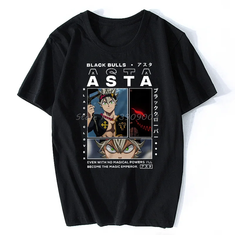 Black Clover Print Men's Women's Asta T Shirt Creativity Vintage All-match Loose O-Neck T-shirts Oversized Streetwear Tee Tops
Black Clover Print Men's Women's Asta T Shirt Creativity Vintage All-match Loose O-Neck T-shirts Oversized Streetwear Tee Tops
