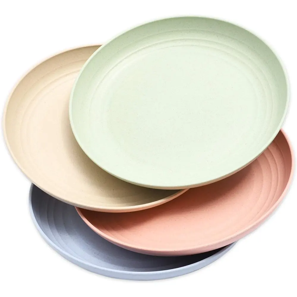 4-Pack Wheat Straw Plates 8.75" Unbreakable Dishwasher Safe Eco-Friendly Tableware, Assorted Colors
4-Pack Wheat Straw Plates 8.75" Unbreakable Dishwasher Safe Eco-Friendly Tableware, Assorted Colors