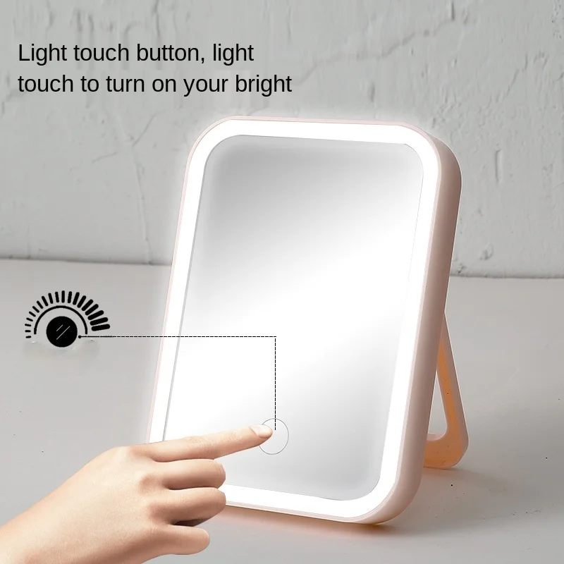 Make-up Mirror Charging Complement Table Folding Portable Mirror Led Make-up Mirror with Light
Make-up Mirror Charging Complement Table Folding Portable Mirror Led Make-up Mirror with Light