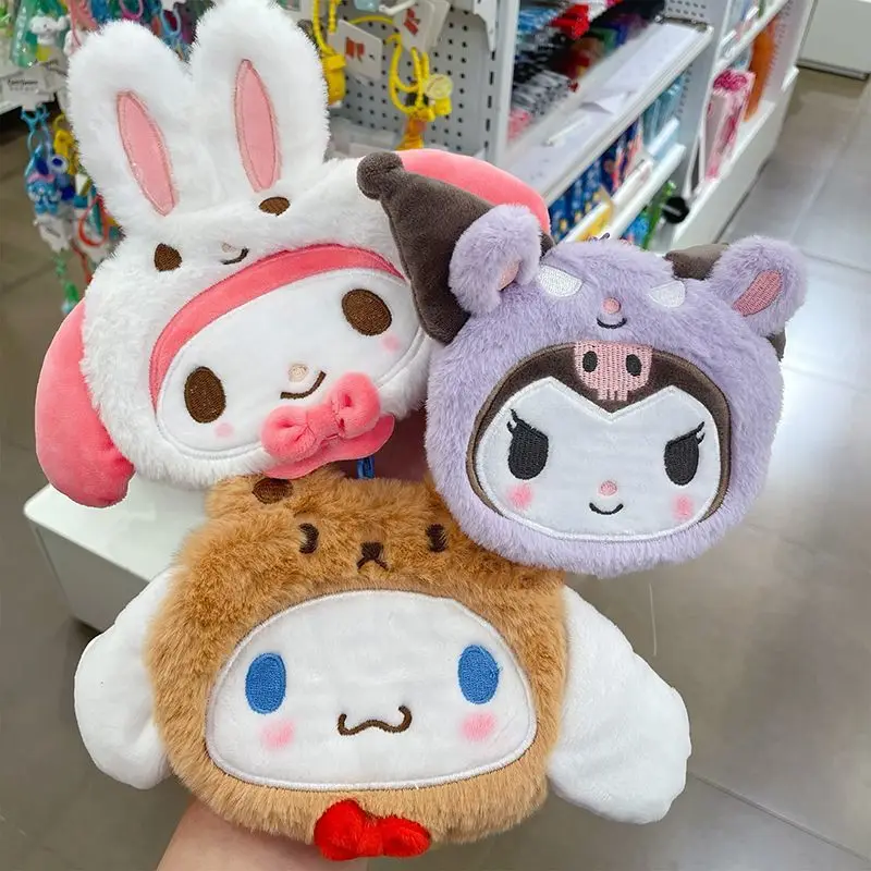 Kawaii Sanrio Cinnamorol Mymelody Kuromi Plush Shoulder Bag Cute Lanyard Zero Wallet Girl Wearing Bag Birthday Christmas Gift
Kawaii Sanrio Cinnamorol Mymelody Kuromi Plush Shoulder Bag Cute Lanyard Zero Wallet Girl Wearing Bag Birthday Christmas Gift