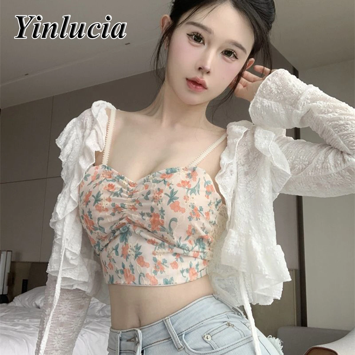 Women Blouses Gentle Tee Thin Sun Protection Lace-Up Short Jacket New Summer Cool Beach Shawl Cardigan Korean Sweet Shirts
Women Blouses Gentle Tee Thin Sun Protection Lace-Up Short Jacket New Summer Cool Beach Shawl Cardigan Korean Sweet Shirts