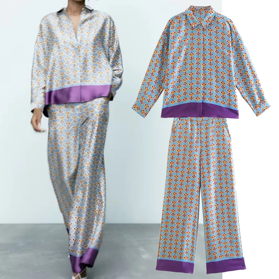 Jenny&Dave 2023 Ethnic Style Vintage Geometric Pattern Printing Pullover Blouse Casual Trousers Harem Pants Two Pieces Sets Wome
Jenny&Dave 2023 Ethnic Style Vintage Geometric Pattern Printing Pullover Blouse Casual Trousers Harem Pants Two Pieces Sets Wome