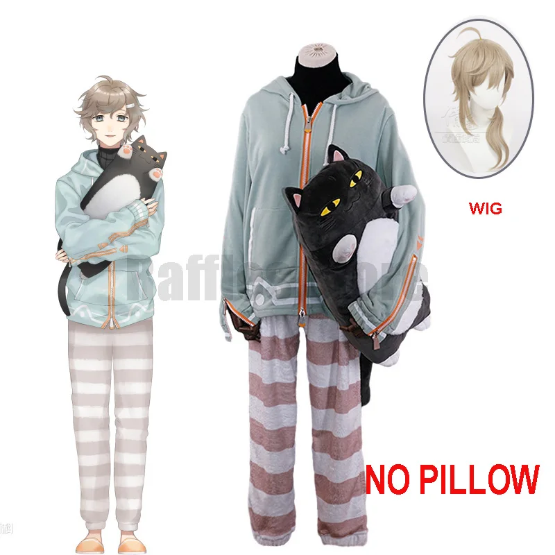 Vtuber Nijisanji Kanae Cosplay Wig Costume Suit Plush Kanae Pyjamas Halloween Cute Unisex Costume Stripes Suit Pant Coat Set
Vtuber Nijisanji Kanae Cosplay Wig Costume Suit Plush Kanae Pyjamas Halloween Cute Unisex Costume Stripes Suit Pant Coat Set