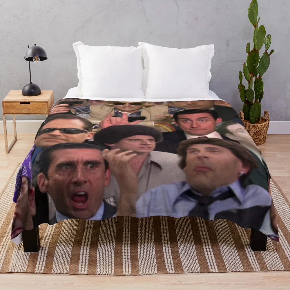 Michael Scott Collage - The Office Throw Blanket Blanket With Fur Bed Fashionable Blanket
Michael Scott Collage - The Office Throw Blanket Blanket With Fur Bed Fashionable Blanket