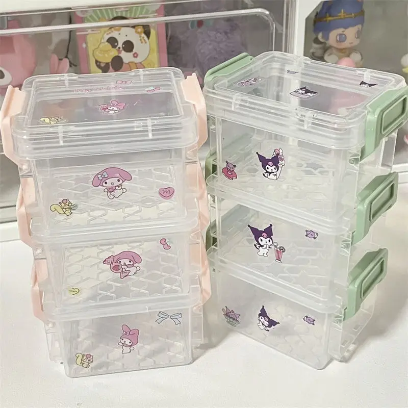 Sanrio Kawaii Kuromi прозрачная коробка для хранения для девочек мультяшная моя мелодия коробка для ювелирных изделий Органайзер детские подарки
Sanrio Kawaii Kuromi прозрачная коробка для хранения для девочек мультяшная моя мелодия коробка для ювелирных изделий Органайзер детские подарки