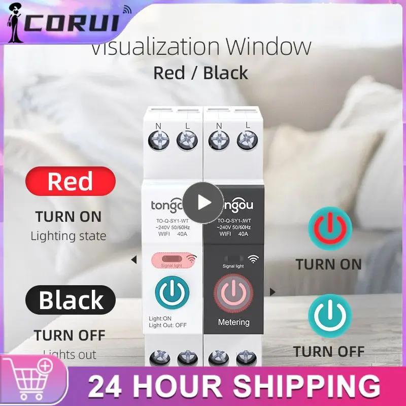 Wifi Din Rail Wireless Switch Tuya Smart Remote Control Remote Control Switch Remote Monitoring Timing Diy Smart Circuit Breaker
Wifi Din Rail Wireless Switch Tuya Smart Remote Control Remote Control Switch Remote Monitoring Timing Diy Smart Circuit Breaker