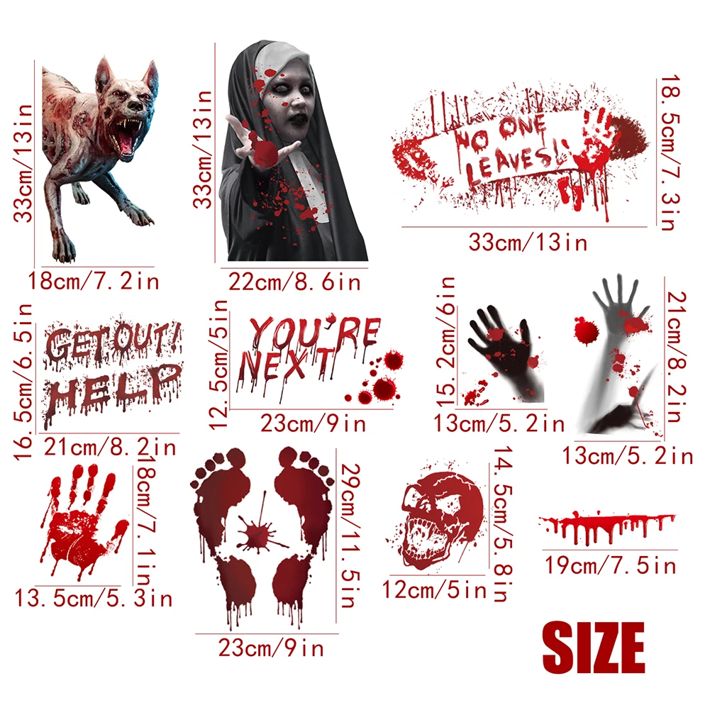 1Set Halloween Window Decorative Stickers Bathrooms Kitchens Windows Doorways Ceilings Zombie Parties Haunted Party Holiday DIY
1Set Halloween Window Decorative Stickers Bathrooms Kitchens Windows Doorways Ceilings Zombie Parties Haunted Party Holiday DIY