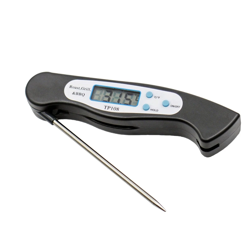 

Digital Meat Thermometer Foldable Probe Grill Thermometer -58 °F to 572 °F (-50 °C to 300 °C)for Kitchen Cooking Baking