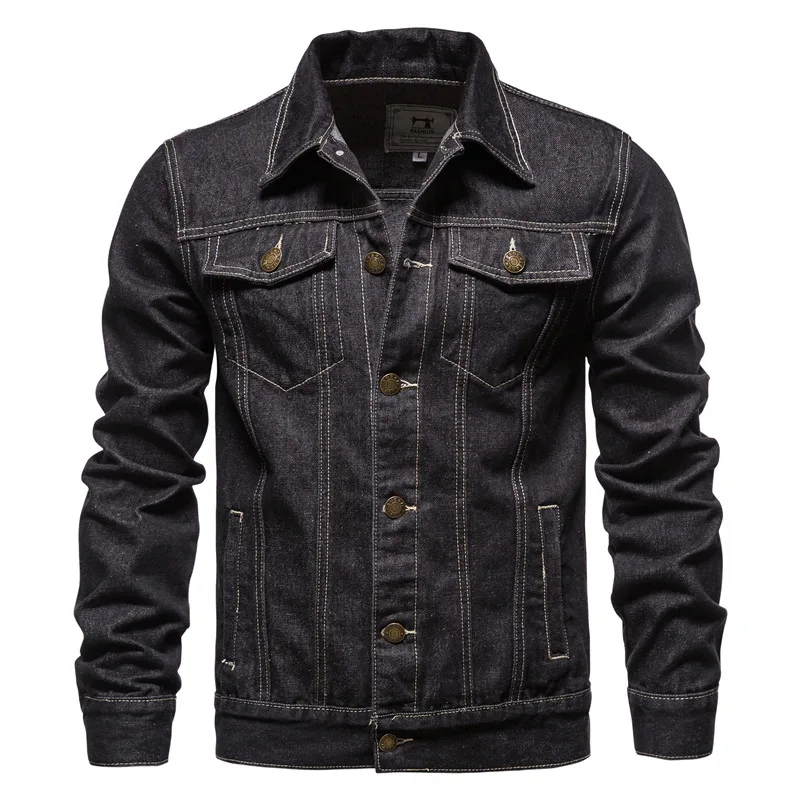 New Cotton Lapel Denim Jacket Men Casual Solid Color Streetwear High Quality Jeans Jacket Men Autumn Slim Fit Men's Jackets
New Cotton Lapel Denim Jacket Men Casual Solid Color Streetwear High Quality Jeans Jacket Men Autumn Slim Fit Men's Jackets