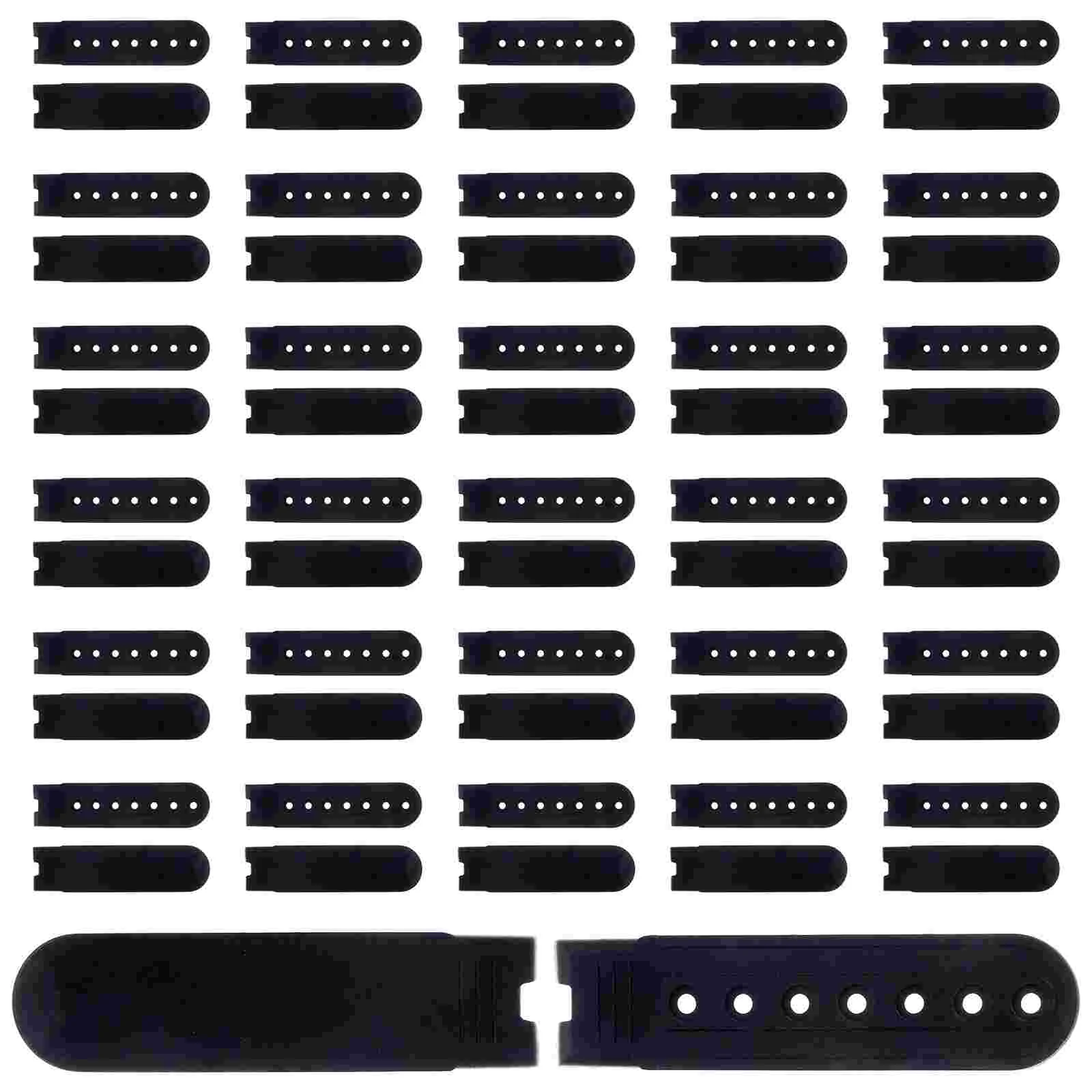 50pcs Single Row Buckles Plastic Hat Guards Adjusable Buckles DIY Fasteners for Home Shop Black
50pcs Single Row Buckles Plastic Hat Guards Adjusable Buckles DIY Fasteners for Home Shop Black