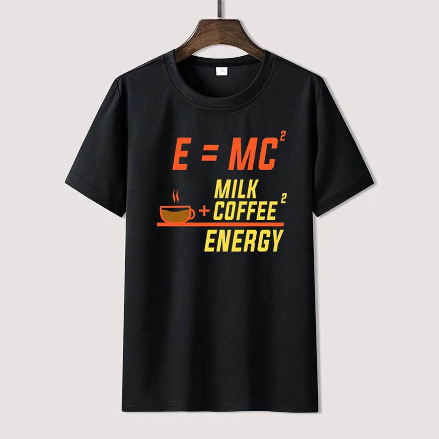 E=mc2 Energy Milk Coffee Pattern Summer Print T Shirt Clothes Popular Shirt Cotton Tees Amazing Short Sleeve Unique Unisex Tops
E=mc2 Energy Milk Coffee Pattern Summer Print T Shirt Clothes Popular Shirt Cotton Tees Amazing Short Sleeve Unique Unisex Tops