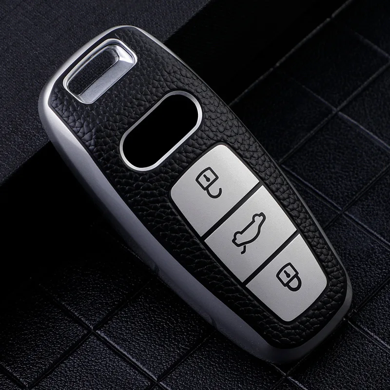 Leather TPU Car Key Cover Case Protect Bag For Audi A4 A5 A6 A7 A8 E-tron Q3 Q5 Q7 Q8 S4 S5 S6 S7 RS TTS C8 4M D5 8W Accessories
Leather TPU Car Key Cover Case Protect Bag For Audi A4 A5 A6 A7 A8 E-tron Q3 Q5 Q7 Q8 S4 S5 S6 S7 RS TTS C8 4M D5 8W Accessories