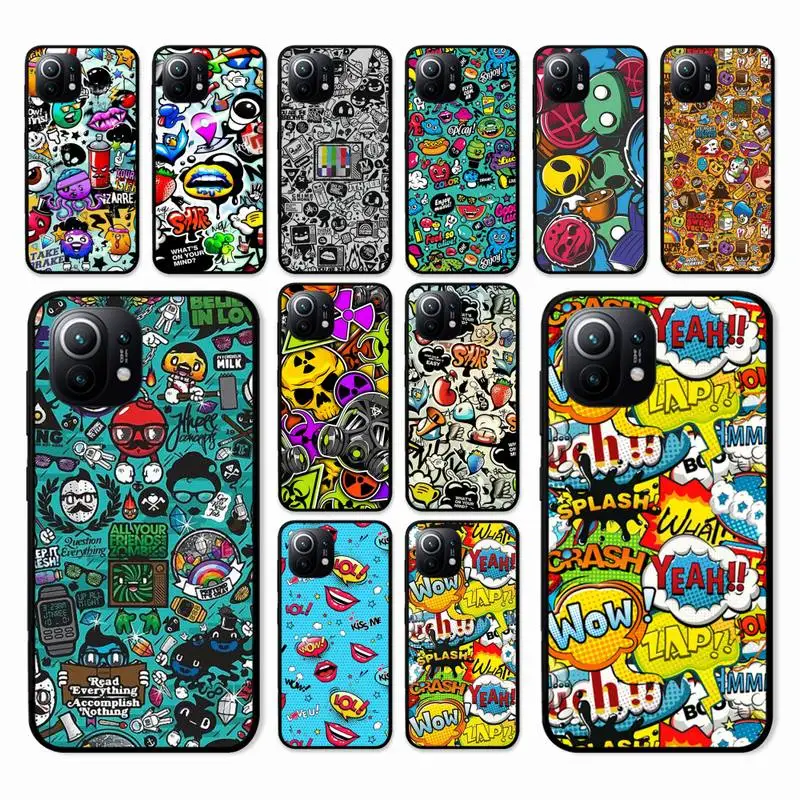 Graffiti Sticker Bomb Phone Case for Xiaomi mi 5 6 8 9 10 lite pro SE Mix 2s 3 F1 Max2 3 coque
Graffiti Sticker Bomb Phone Case for Xiaomi mi 5 6 8 9 10 lite pro SE Mix 2s 3 F1 Max2 3 coque