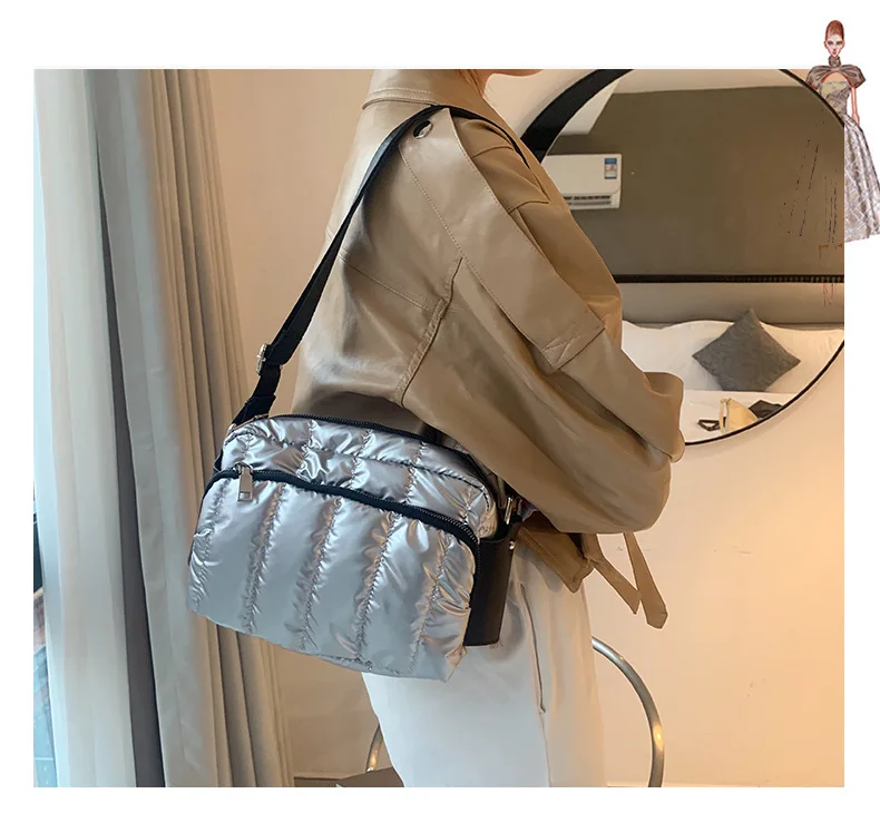 Luxury Zipper Handbag Women Space Pad Cotton Feather Down Bag Women Large Shoulder Tote Bag Lady Bucket Crossbody Messenger Pack
Luxury Zipper Handbag Women Space Pad Cotton Feather Down Bag Women Large Shoulder Tote Bag Lady Bucket Crossbody Messenger Pack