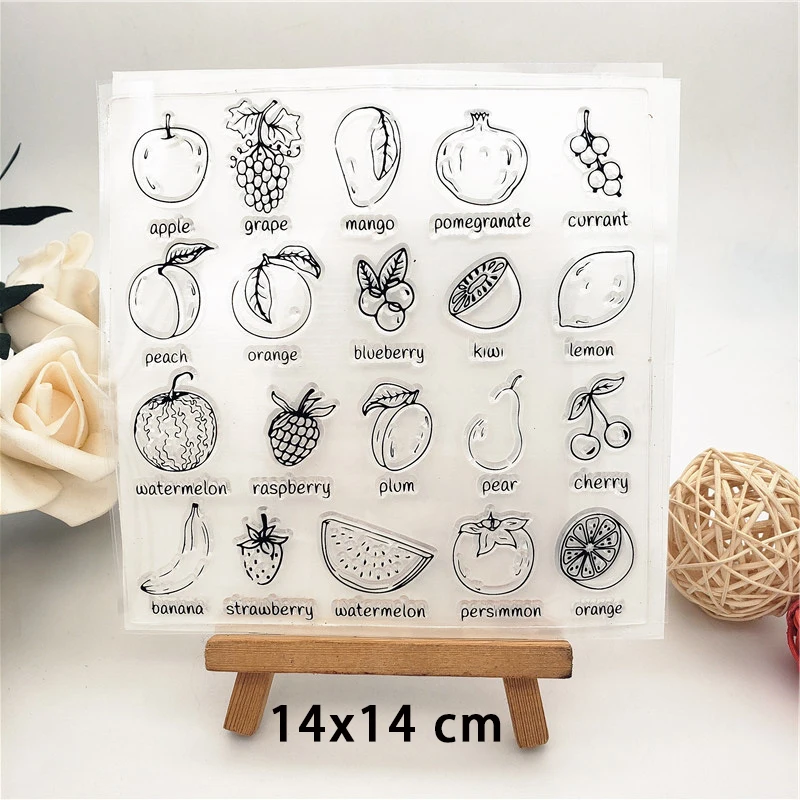 New Arrival Fruits Clear Stamps for DIY Scrapbooking Card Fairy Transparent Rubber Stamps Making Photo Album Crafts Template
New Arrival Fruits Clear Stamps for DIY Scrapbooking Card Fairy Transparent Rubber Stamps Making Photo Album Crafts Template