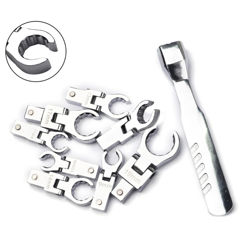 N58C 9 Pcs Shaking Head Interchangeable Ratchet Wrench for Universal Motorcycle Dirt Pit Bike for Conversion of Motorcycle
N58C 9 Pcs Shaking Head Interchangeable Ratchet Wrench for Universal Motorcycle Dirt Pit Bike for Conversion of Motorcycle