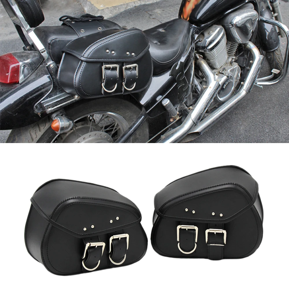2pcs Universal Motorcycle Saddlebag Side Tool PU Leather Luggage Saddle Bag Black
2pcs Universal Motorcycle Saddlebag Side Tool PU Leather Luggage Saddle Bag Black