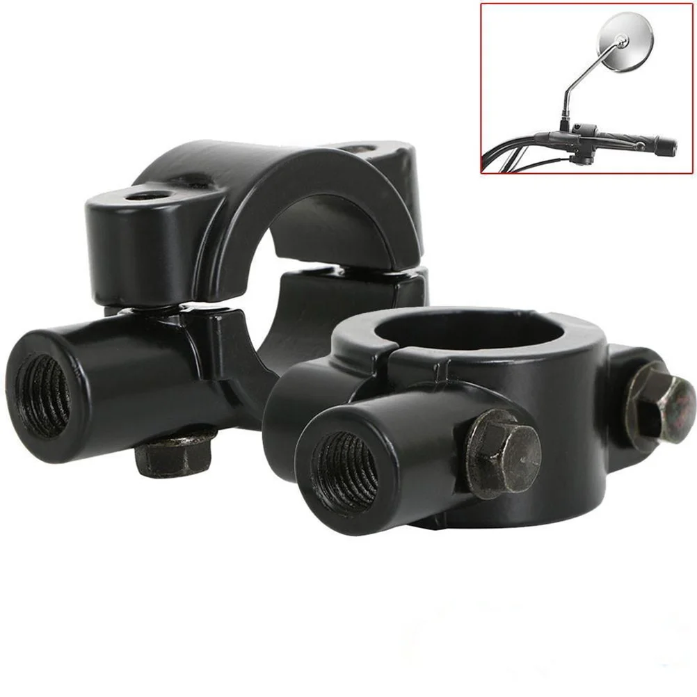 Motorcycle 10mm 7/ 8 Handlebar Mirror Mount 2pcs Clamp Mirror Holder Clamp Adaptor, Aluminum, Black Scooter mirrors Accessory
Motorcycle 10mm 7/ 8 Handlebar Mirror Mount 2pcs Clamp Mirror Holder Clamp Adaptor, Aluminum, Black Scooter mirrors Accessory
