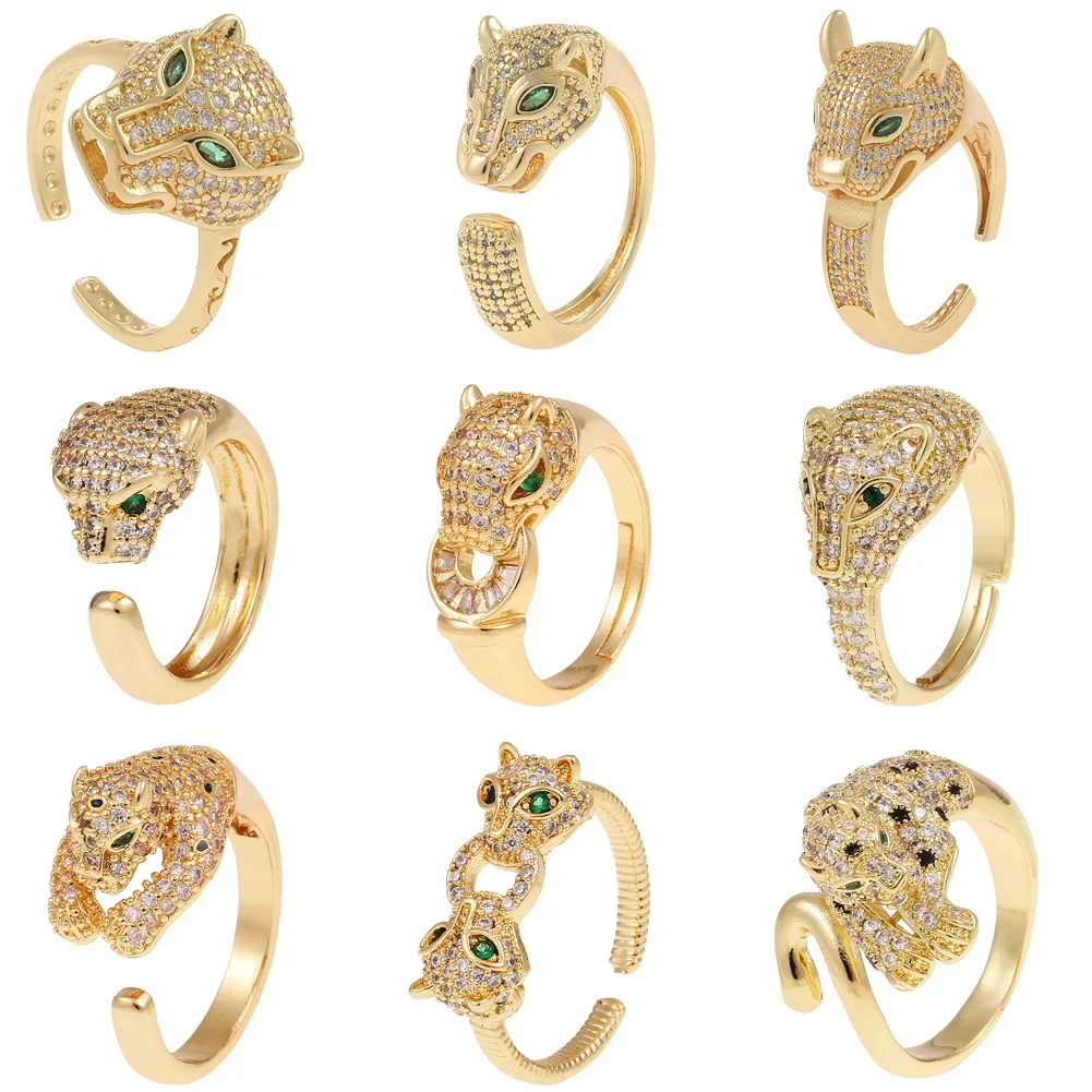 European and American Fashion Women's New Jewelry Hip-hop Personality Leopard Ring Opening Adjustable Ring Valentine's Day Gift
European and American Fashion Women's New Jewelry Hip-hop Personality Leopard Ring Opening Adjustable Ring Valentine's Day Gift