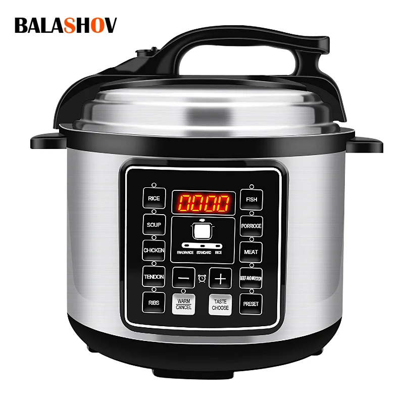 

5L Electric Pressure Cooker 220V Multifunction Pressure Cookers Intelligent Soup Porridge Rice Heating Meal Heater For Home