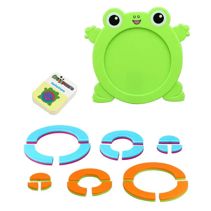 

Puzzles For Kids Ages 3-5 Frog Jigsaw Early Educational Learning STEM Montessori Toy For Fine Motor Skills Gift For Boys Girls