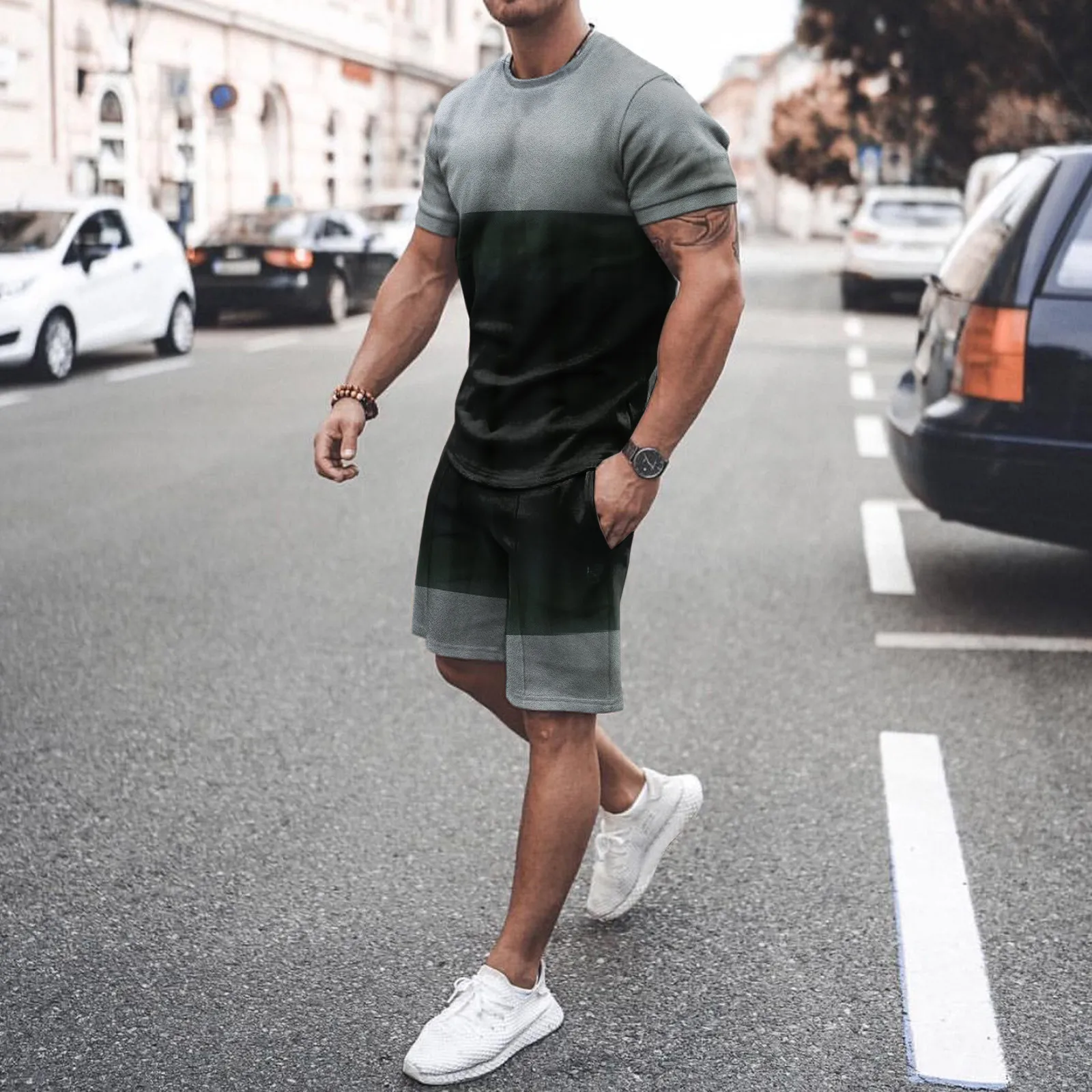 Men Summer 2 Piece Outfit T-Shirt + Short Men's Tracksuit Sets Casual Sportswear Man Jogging Sports Suit Men Clothing
Men Summer 2 Piece Outfit T-Shirt + Short Men's Tracksuit Sets Casual Sportswear Man Jogging Sports Suit Men Clothing