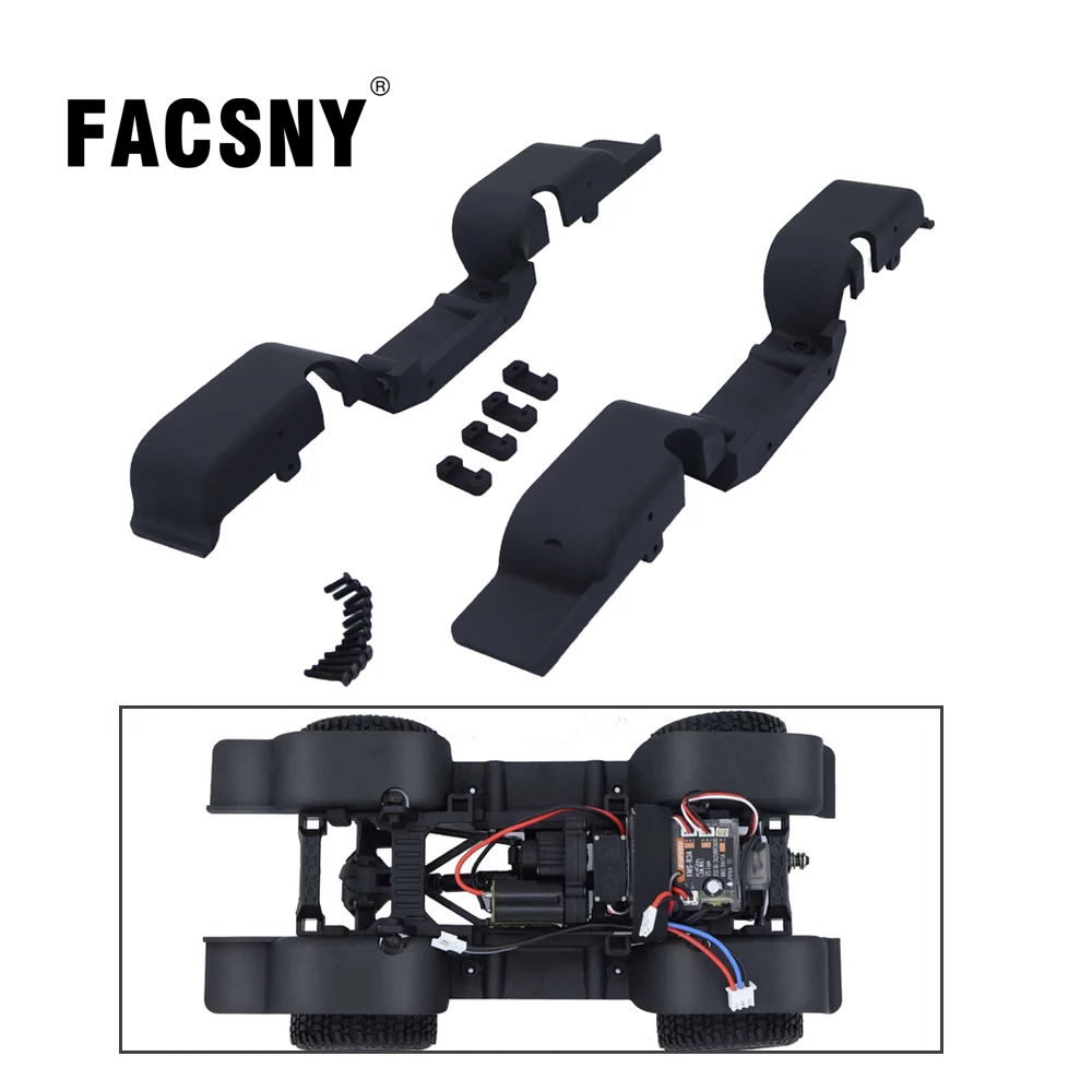 

Black Nylon Mud Flaps Fender For FMS 1:24 K5 FCX24 RC Crawler Model 1/24 FMS-K5 Mud Guard RC Car Upgrade Accessories Parts